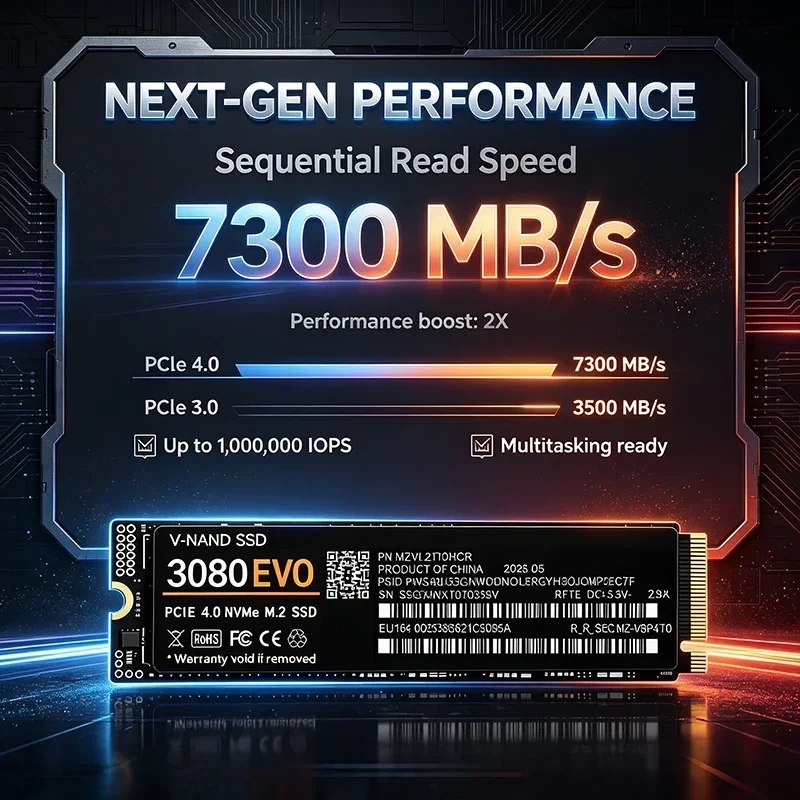 3080 EVO M.2 NVMe SSD 3500MB/s - M.2 Nvme 4Tb Pcie 4.0 Ssd のレビューと価格
