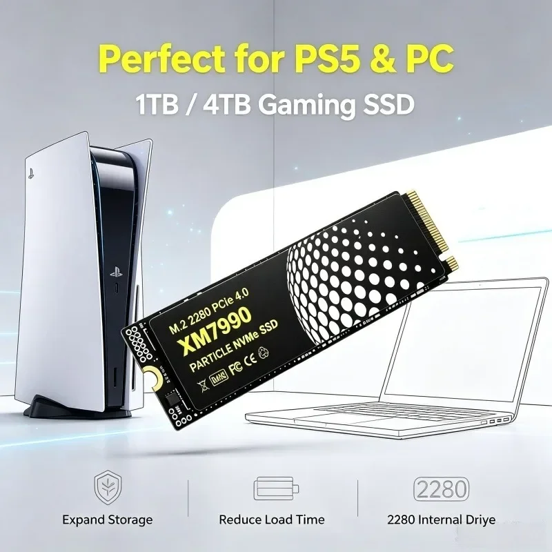 XM7990 M.2 NVMe SSD 500GB、1TB、 - M.2 Nvme 4Tb Pcie 4.0 Ssd のレビューと価格