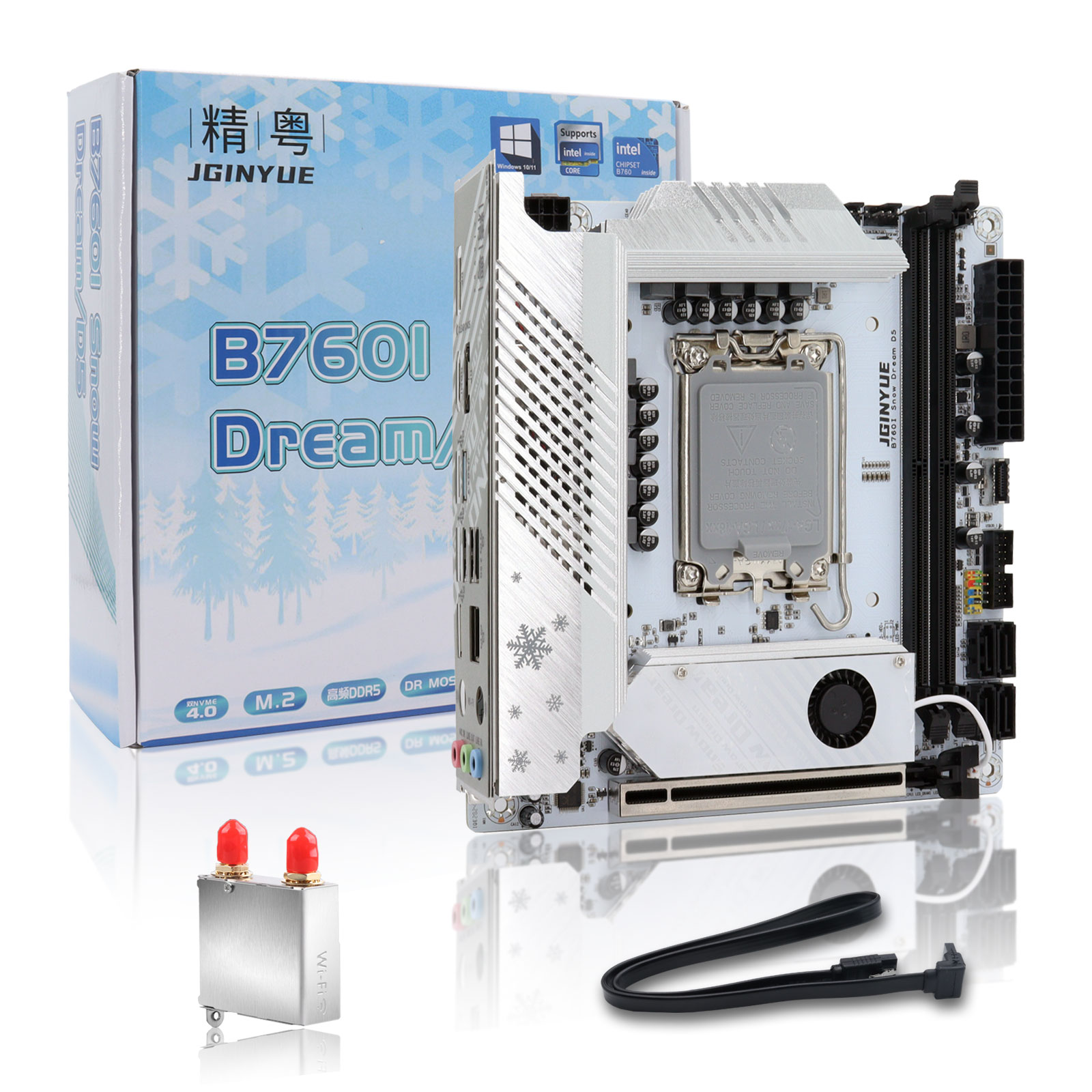 JGINYUE B760i ddr5 mini itx デス - Lga 1700 Ddr5 Itx Motherboard のレビューと価格